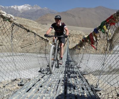 Paul Mansfield Cycling on the  tour with redspokes